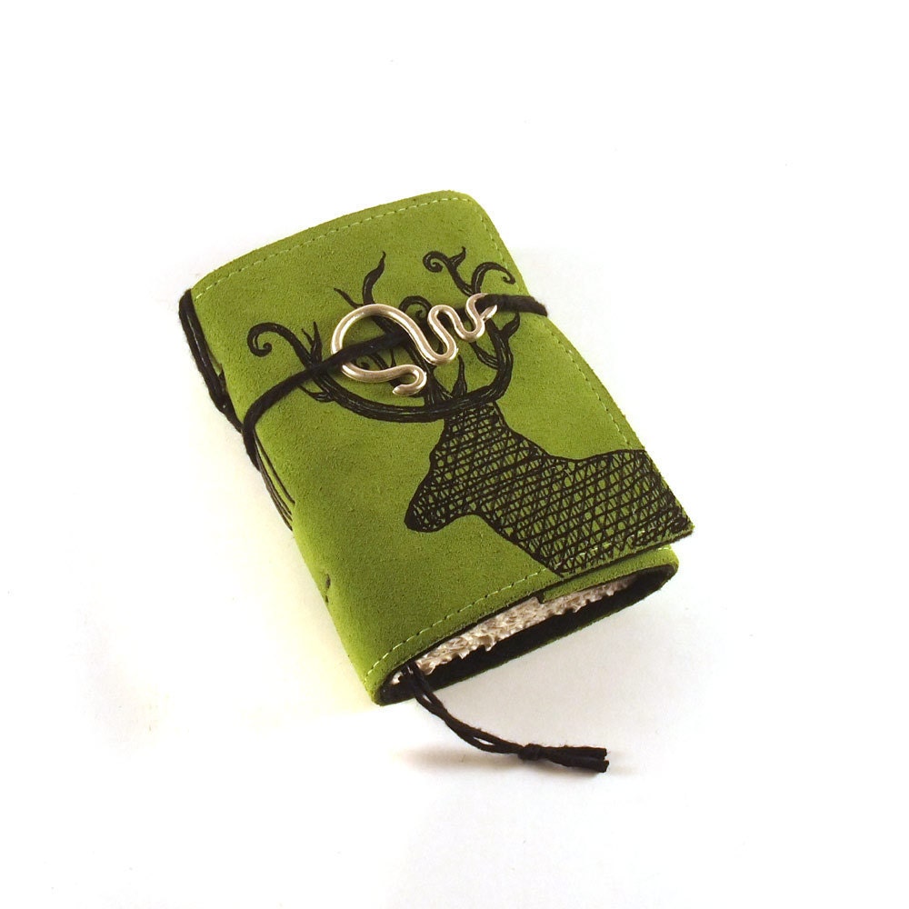 Mini  Leather Journal, Deer