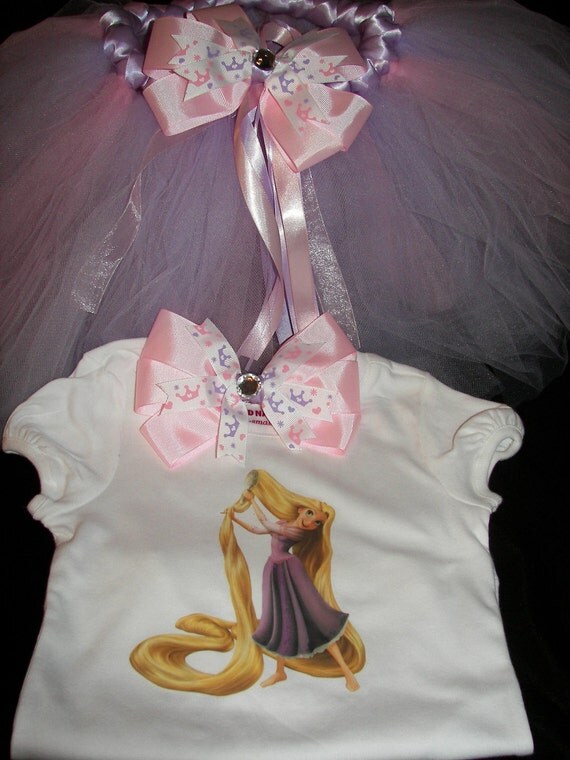 Rapunzel Tutu Set--Soft and Fluffy--Bling Can Be Added