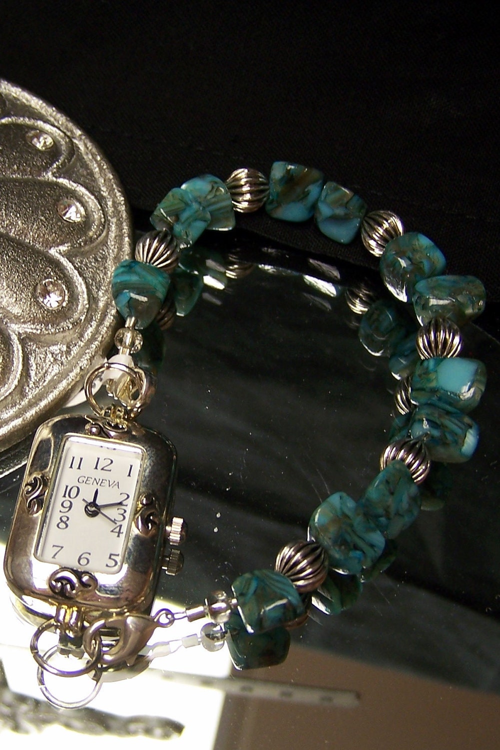 Turquoise Chip Watch