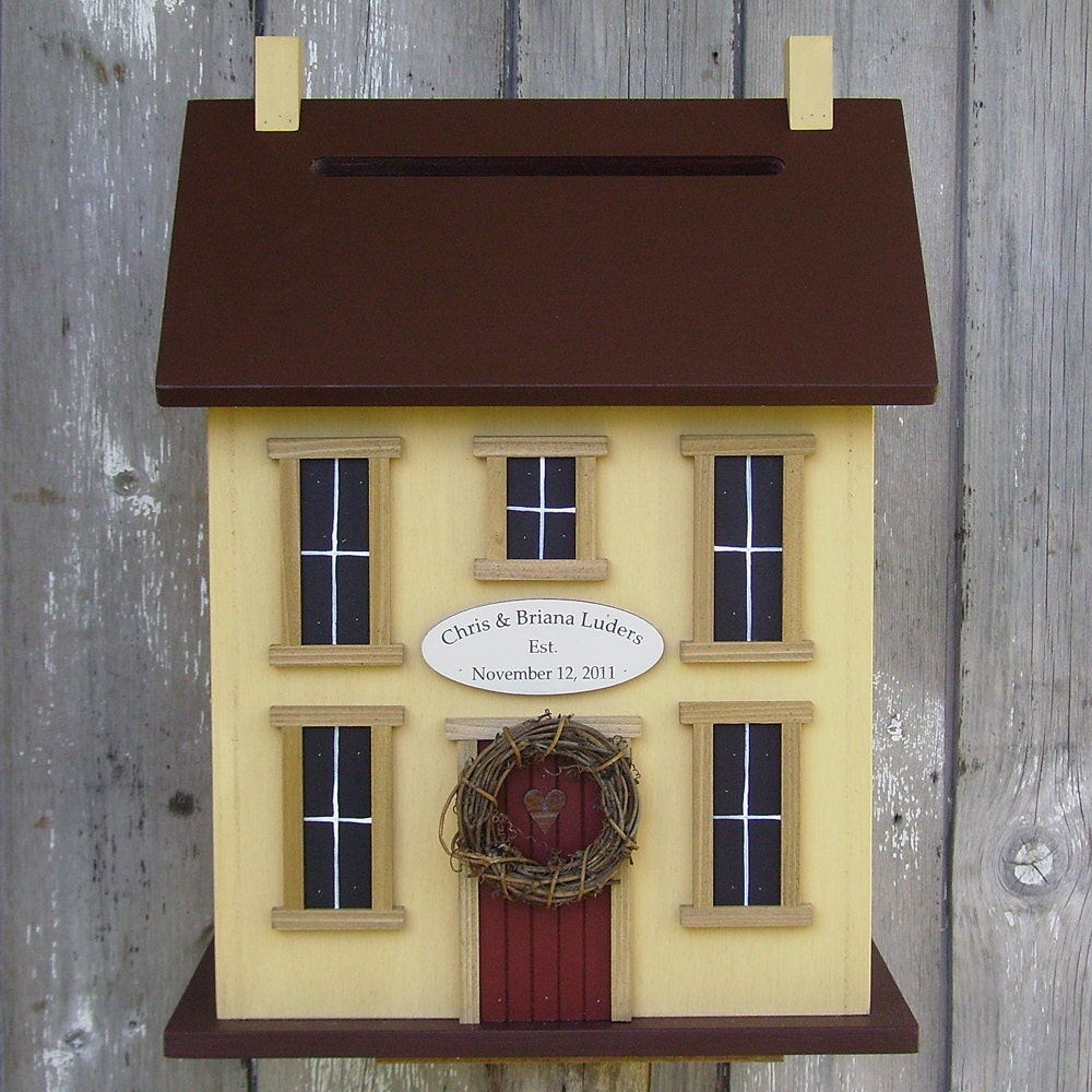 WEDDING CARD HOLDER BIRDHOUSE THE ORIGINAL ARTIST Unique Personalized 