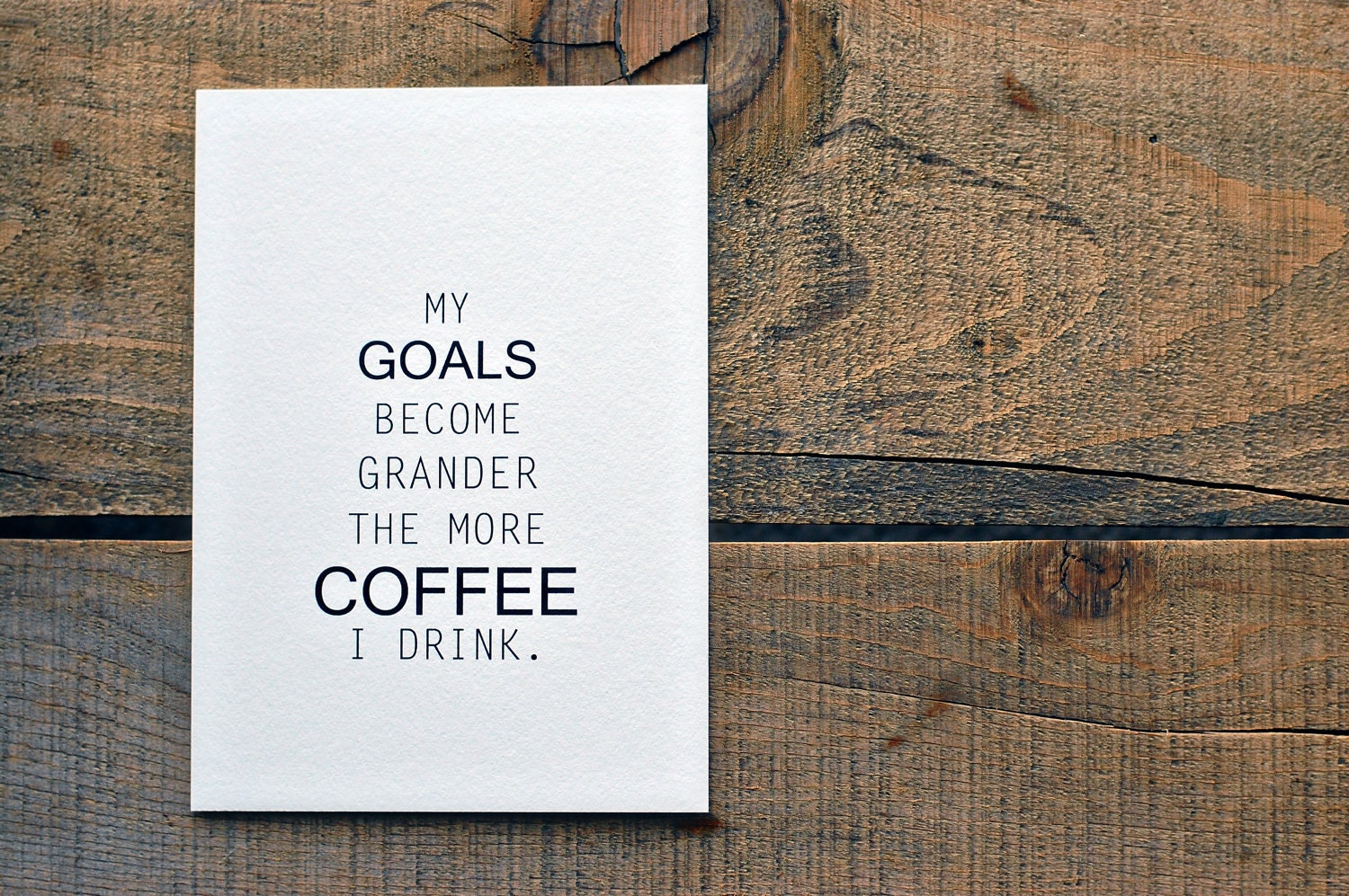 Coffee & Goals Print (5 x 7)