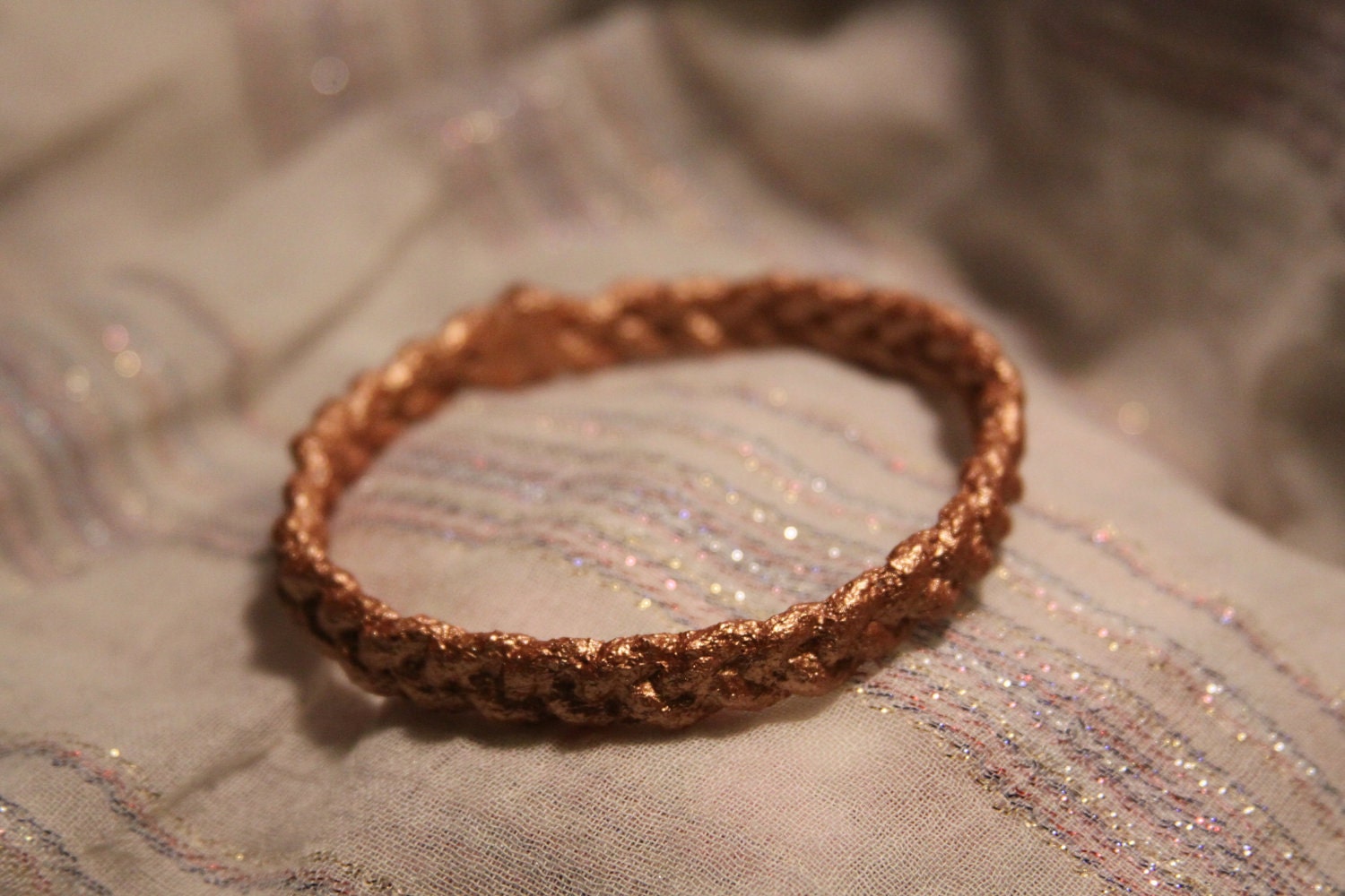 Braided Copper Rope Bangle