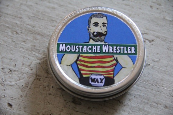 Moustache Wrestler - Petroleum-Free Mustache Wax - Sandalwood 2oz