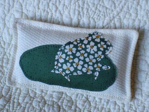 Frog applique sachet--Balsam-Ready to ship