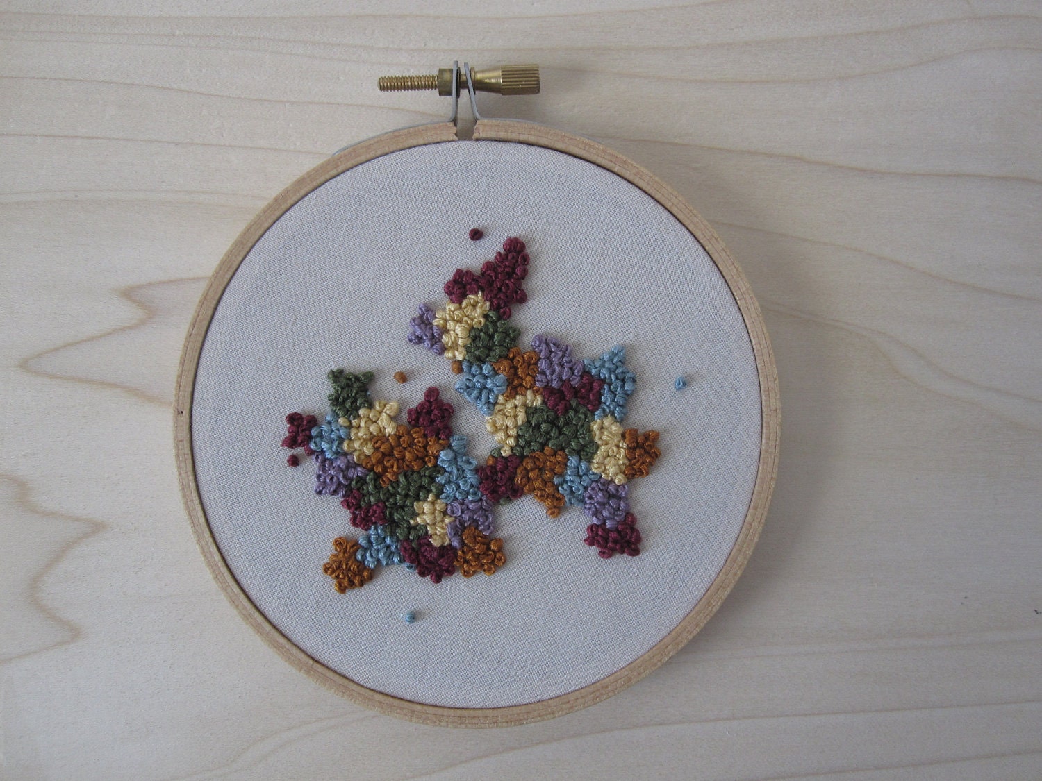 French Knot Embroidery Hoop
