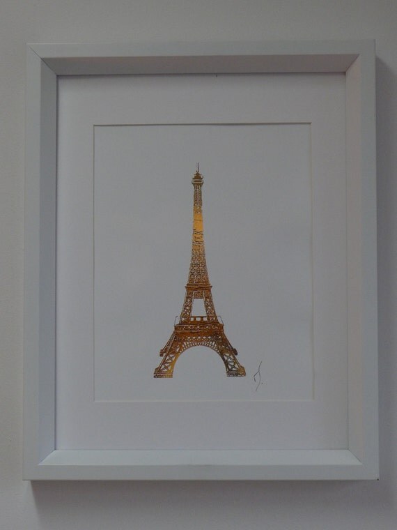 Eiffel Tower 24K Gold Glossy