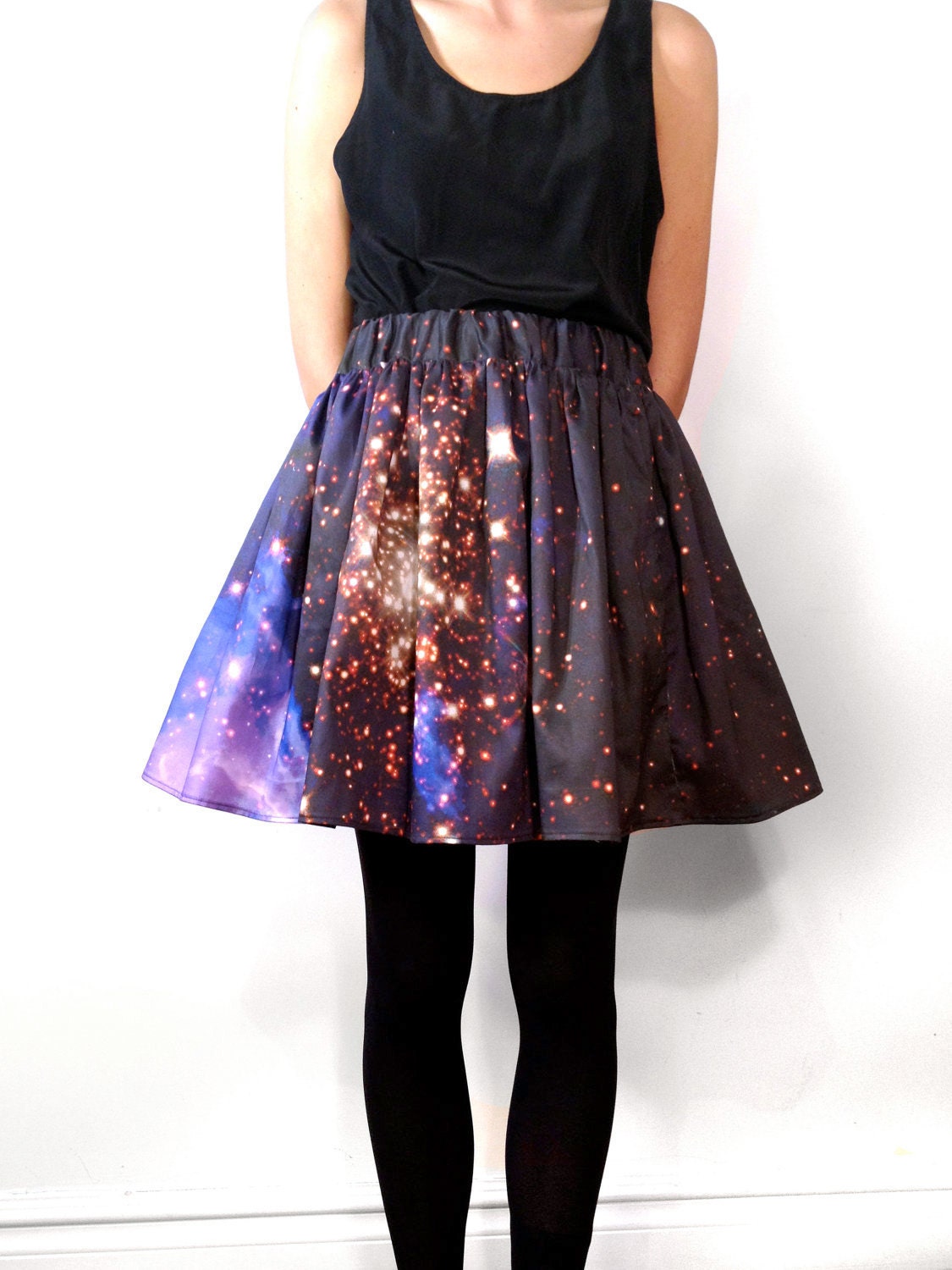 Starburst Cluster Pixel Galaxy Space Skirt
