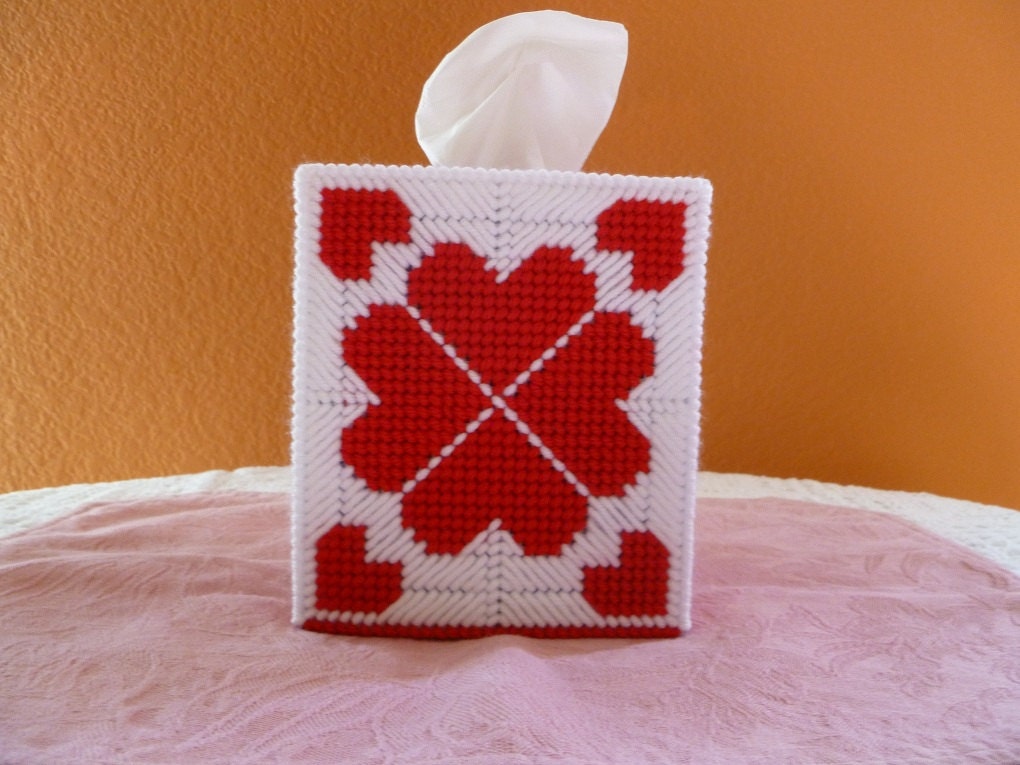 Hearts AfireTissue Box Cover