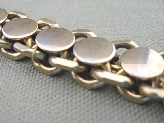 Circles Chunky Chains Vintage Bracelet