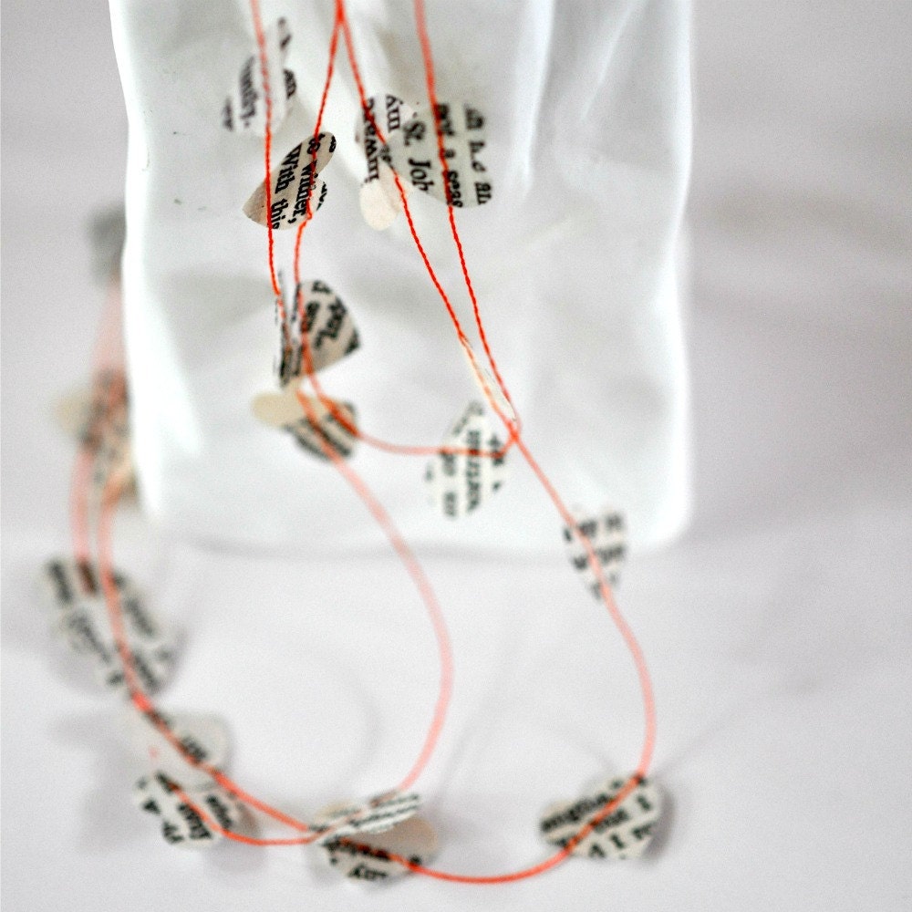 Tiny Hearts Paper Garland  Jane Eyre