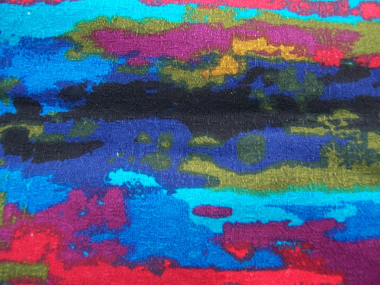 Psychedelic and bold 1970's vintage sewing material