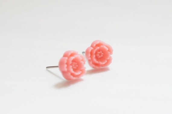 Cherry Blossom Post Earrings Pale Hot Pink 1 pair From ihamlt Cherry Blossom Post Earrings Pale Hot Pink 1 pair From ihamlt