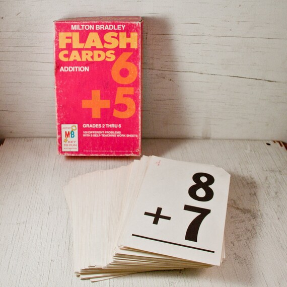 Flash Cards Math Paper Ephemera