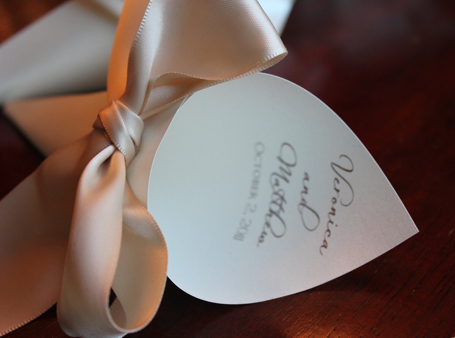 Personalized Petal Cones for Wedding