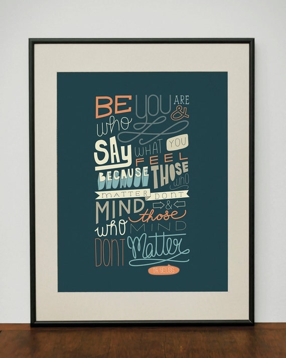 Dr. Seuss Quote 11x14 Art Print