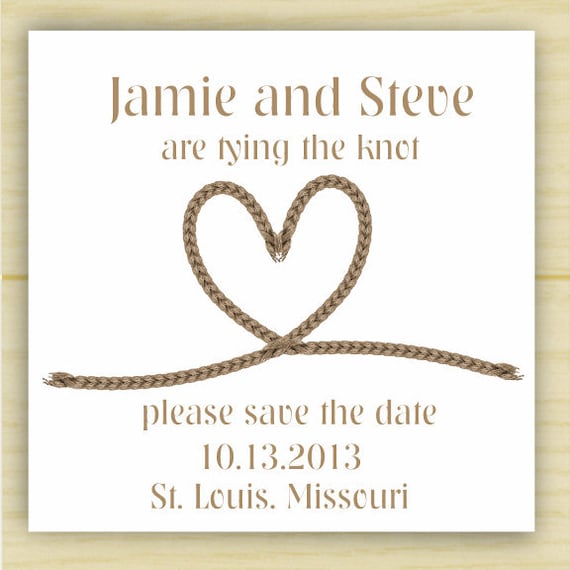 Tying the Knot Save the Date (set of 10)