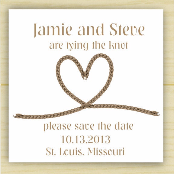 Tying the Knot Save the Date (set of 10)