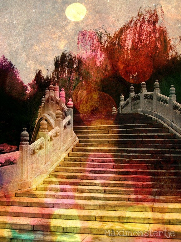 Dreamy Fairy Tale Bridge - Fine Art Photography 8x10 - Garden Photo China - A Geisha's Garden