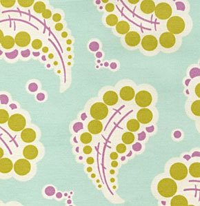 free Shipping New Heather Bailey Freespirit Cotton Fabric Freshcut paisley Yards blue