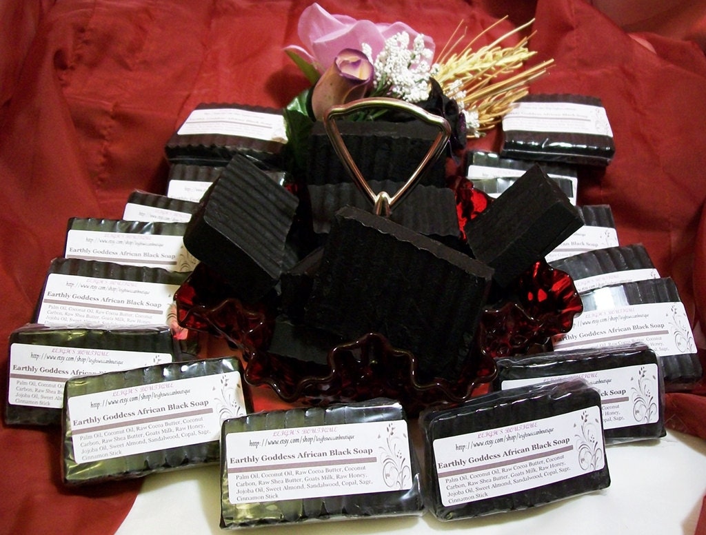 Earthly Goddess African Black Soap with Goats Milk and Honey