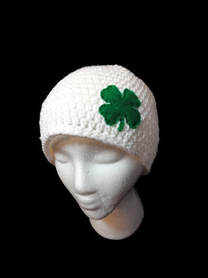 Irish Clover Hat 2 (white)