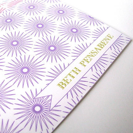 Burst Stationery Set-stationery, card, notes, notecards, set, burst, mod, modern, folded, cards, custom, personalized, box set, boxed, gift