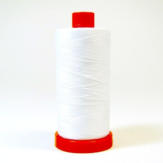 Aurifil Thread 2024 White 50 Wt. Cotton Mako - 1422 Yd.