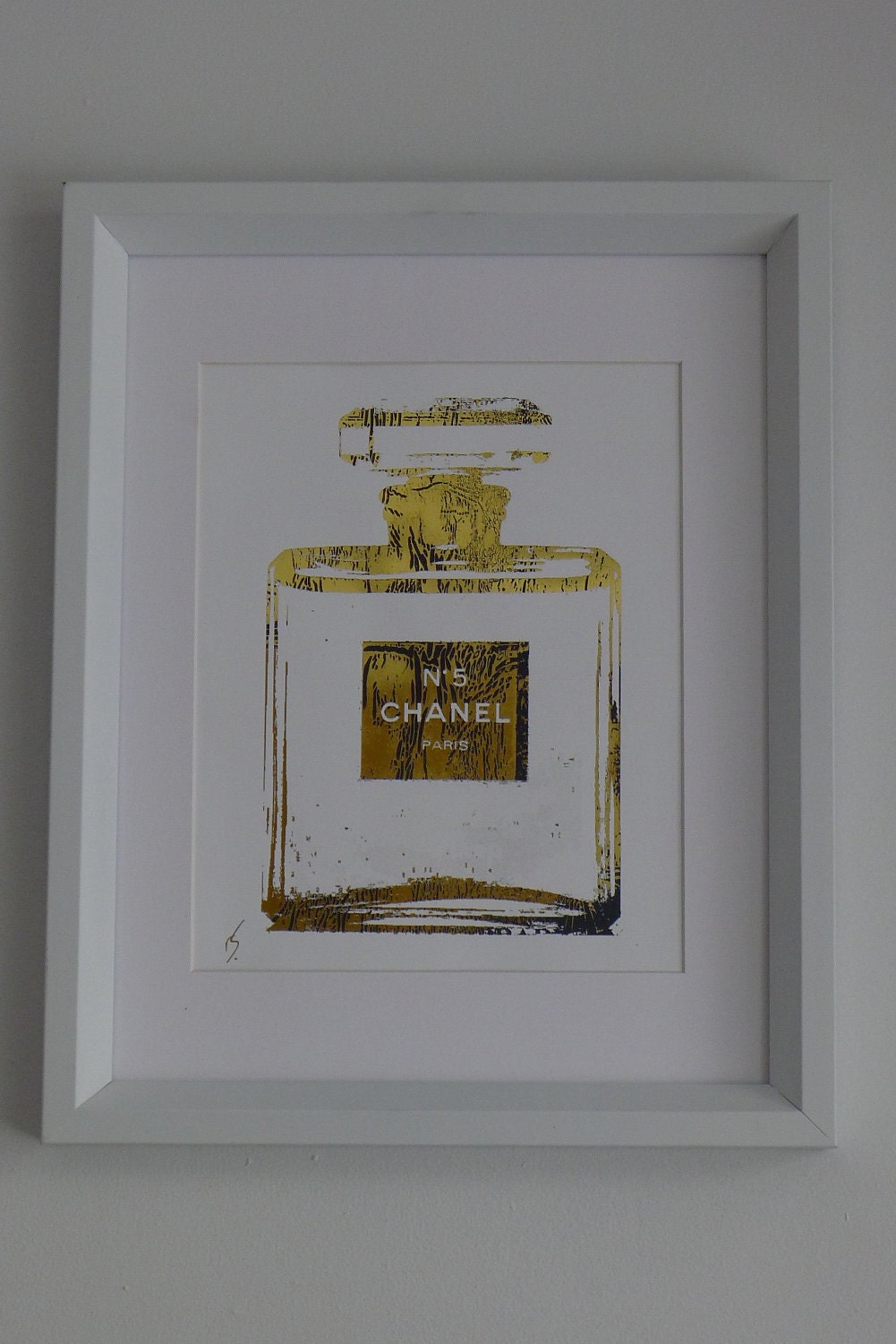 Chanel No. 5 Perfume Bottle 24K Gold Glossy