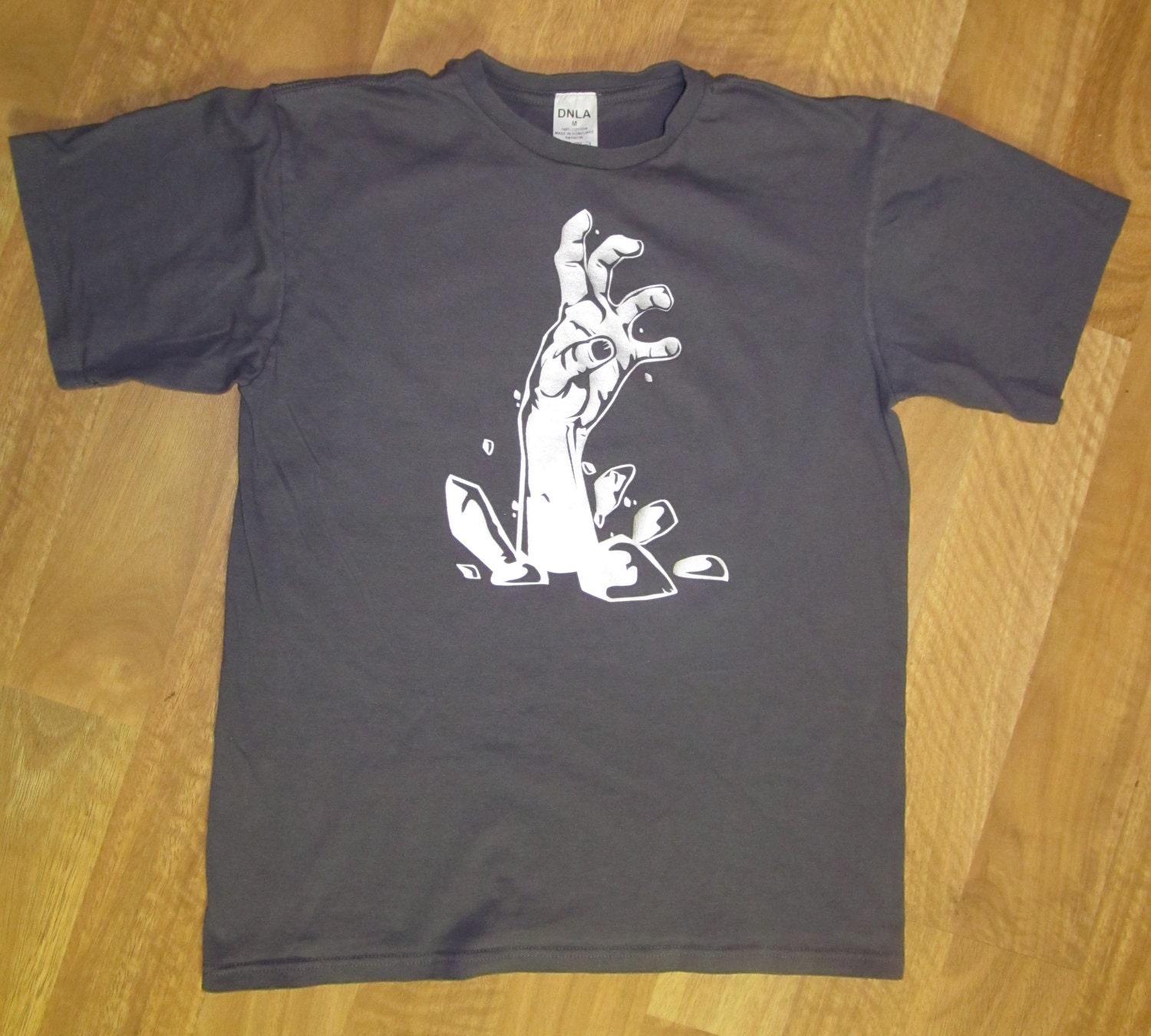 Silver Zombie Hand Gray Tshirt