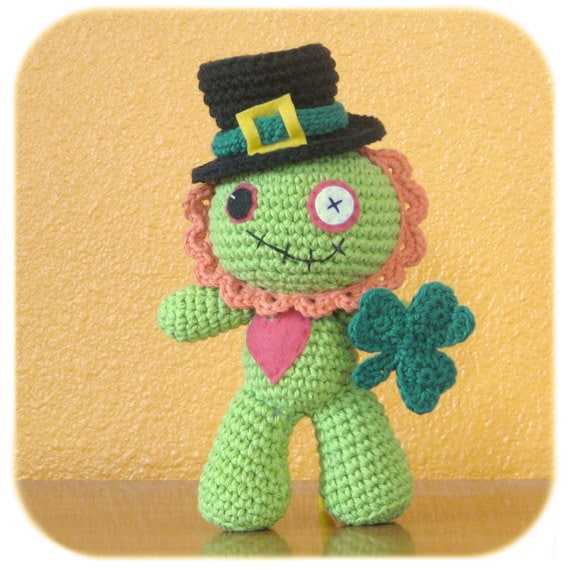 crochet St. Patrick's Day Leprechaun Zombie costume