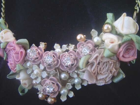 Fairy Tale Necklace-Ophelia's Garland: Romantic Floral Necklace