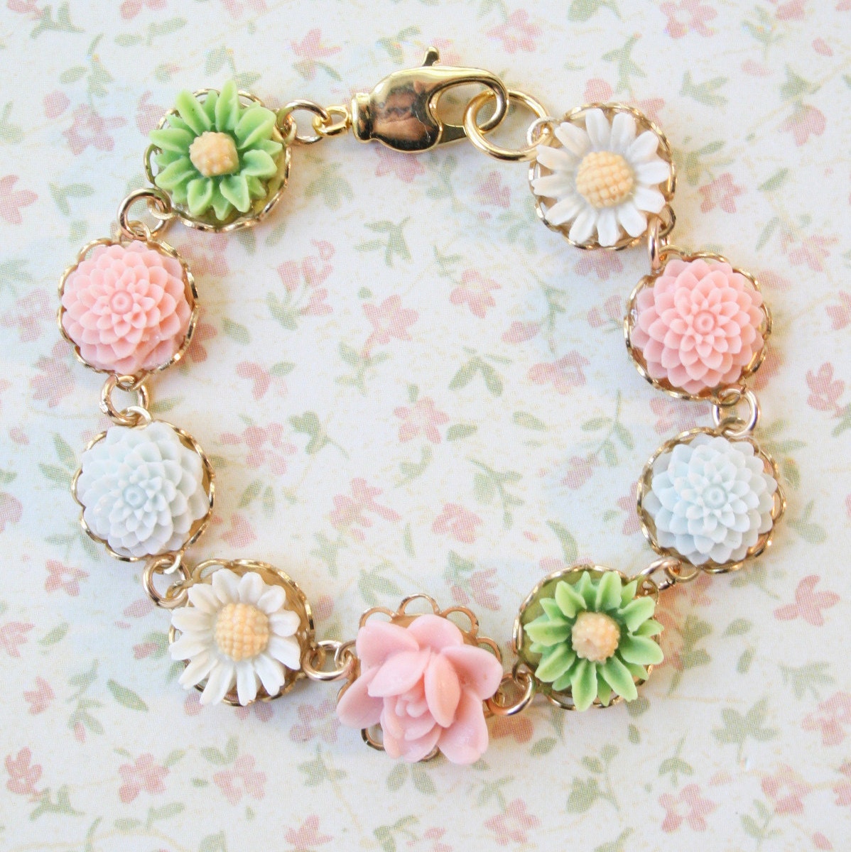 Pastel Floral Bracelet