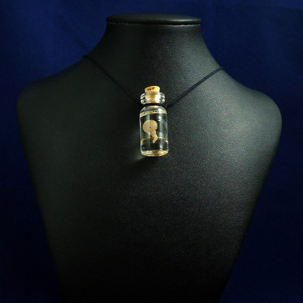 Brain Specimen Jar Necklace - Handmade Jewelry