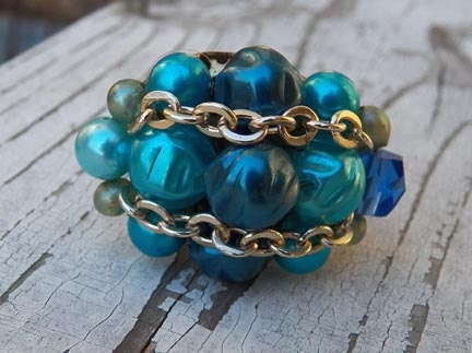 Vintage Blue & Turquoise Ring