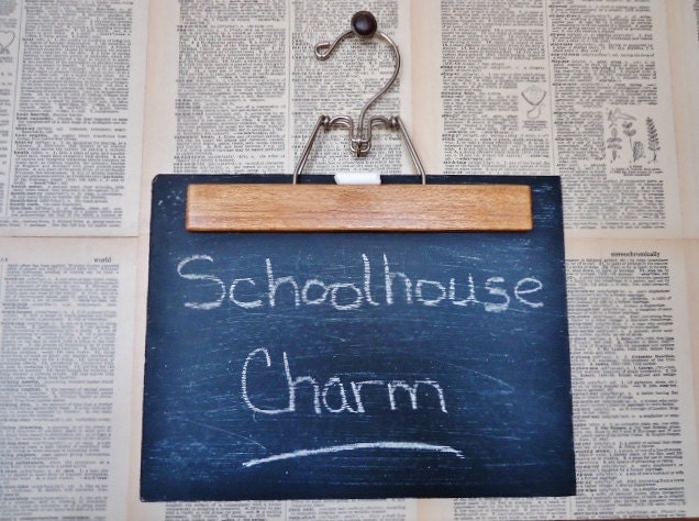 Vintage Wooden Hanger Chalkboard