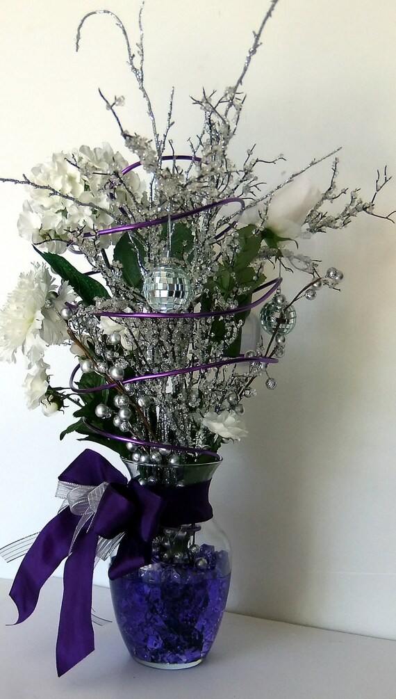 Reserved Listing for Margaret D - Crystal Moon Floral Arrangement