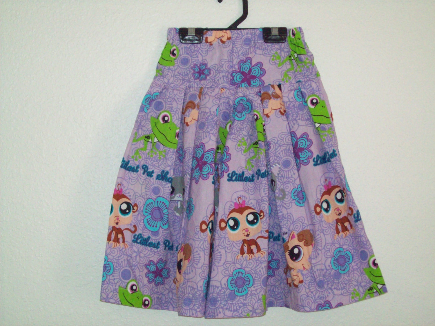 Culottes Modest Split Skirt Littlest Pet Shop Print Size 6