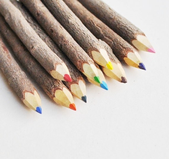 10- 4"mini twig color pencils