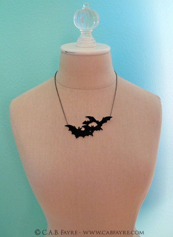Twinkle, twinkle little bats How I wonder what you're at Necklace - Laser Cut Necklace (C.A.B. Fayre ORIGINAL DESIGN)