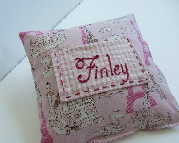 Tooth Fairy Pillow for Girls with Custom Hand Embroidery by Dolce Dreams