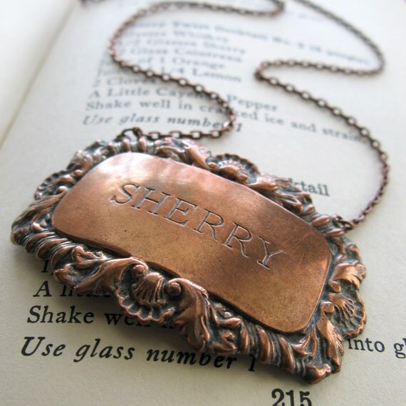 vintage REFORM cocktail necklace- SHERRY
