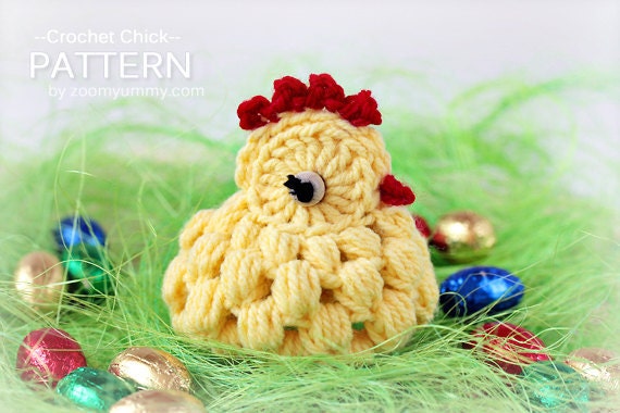 Crochet Pattern Crocheted Chick by Zoom Yummy Crochet