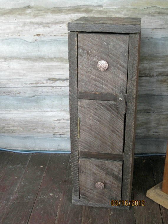 Regenerado / Reciclado Cubby aserrada Cypress / Catch All-
