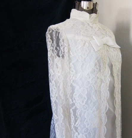 1960s lace wedding dress gracious From boutiquefantastique