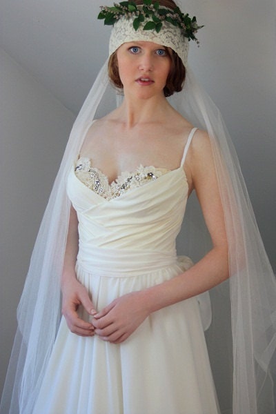 BROWN EYED GIRL silk chiffon wedding gown From upoppy
