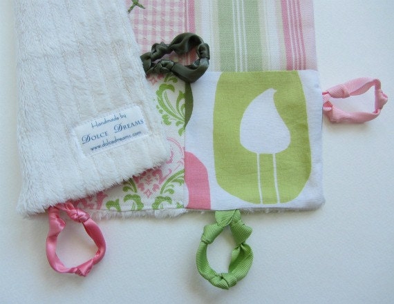 Custom Baby Girl Lovey Hand Embroidered by Dolce Dreams