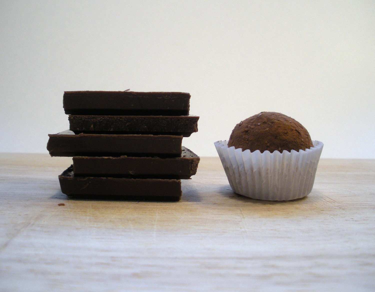 basic dark chocolate truffle///handmade dotshoppe chocolate truffles///
