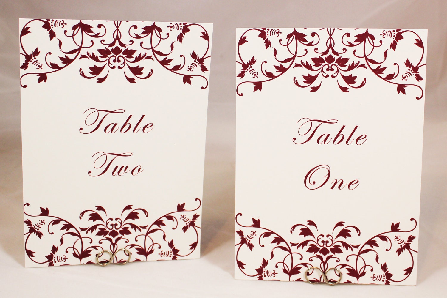 Wedding Table Numbers - Floral Elegance - Digital File