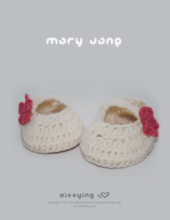 Crochet-
Patterns-BABY-BOOTIES-MARY-JANES-SLIPPERS-SHOES- | eBay