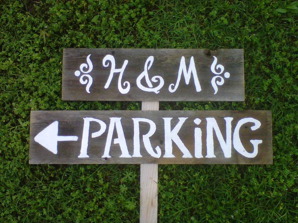 Wedding Signs Romantic Outdoor Weddings LARGE FONT Hand Painted Wedding